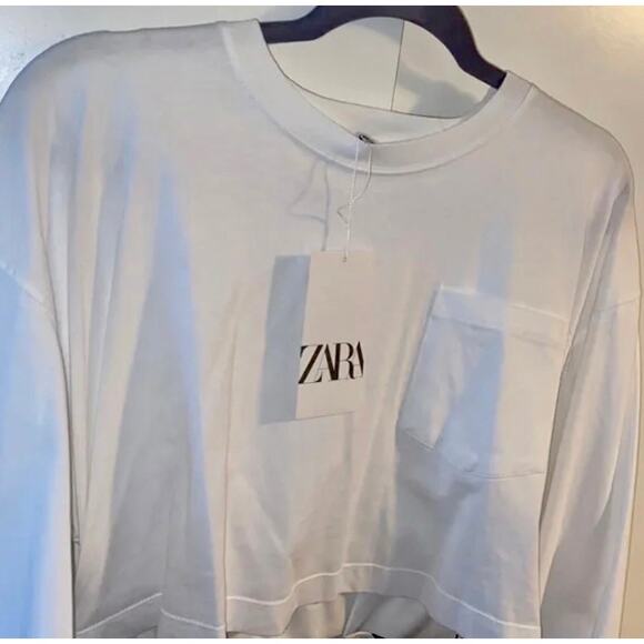 Zara CONTRAST DRESS WITH CUT-OUT DETAIL - Picture 3 of 15